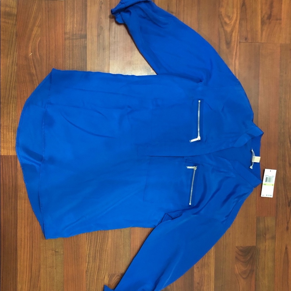 Blue MK blouse